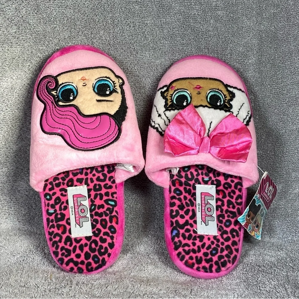 LOL Surprise Shoes Slipper Girl Size 2-3 Pink‎ Slip On